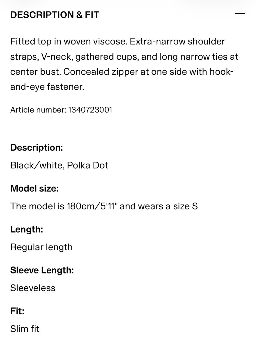 HM camisole top and skirt set - Picture 12 of 14